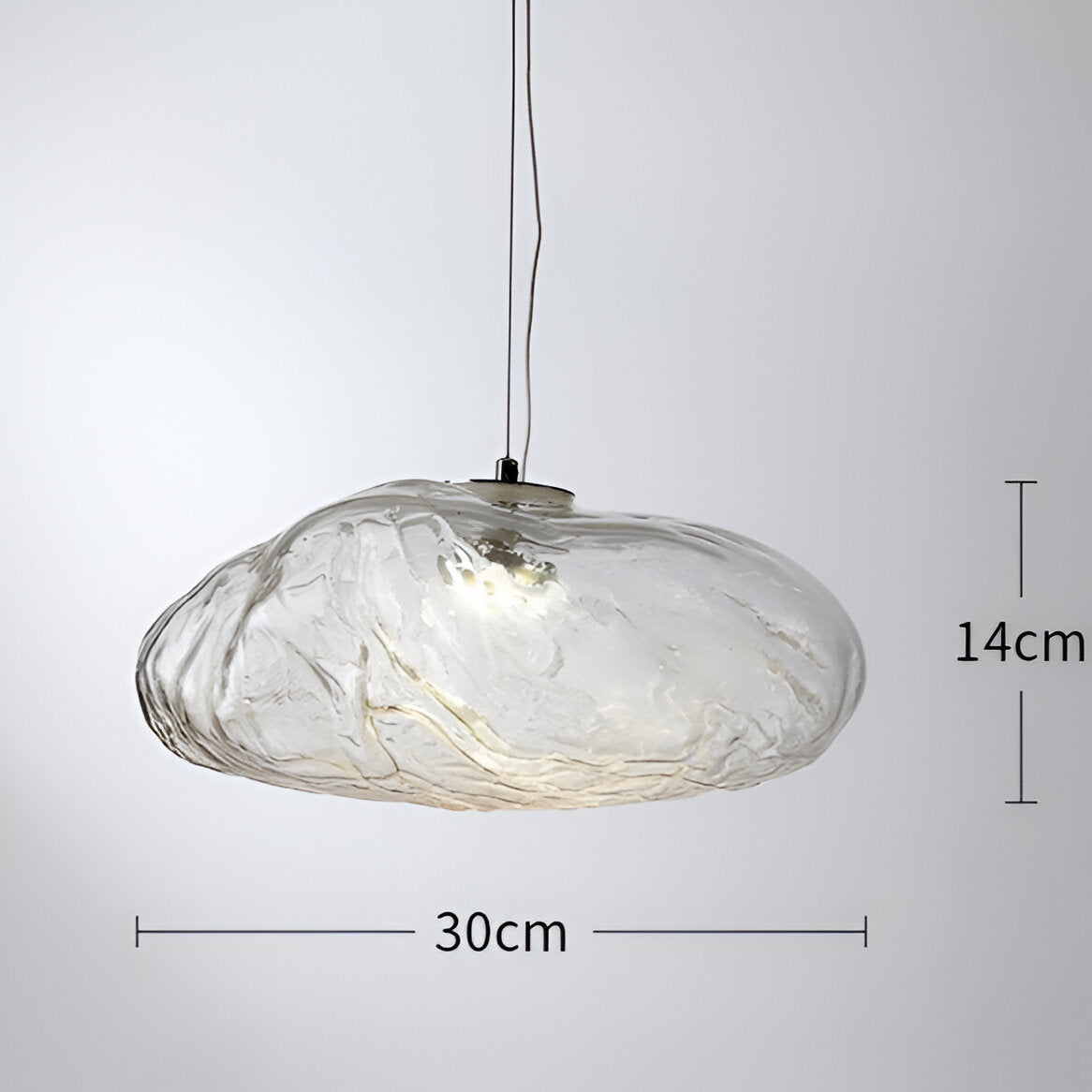 Pendant Light Fiberglass Clouds Minimalist Design | Tenira