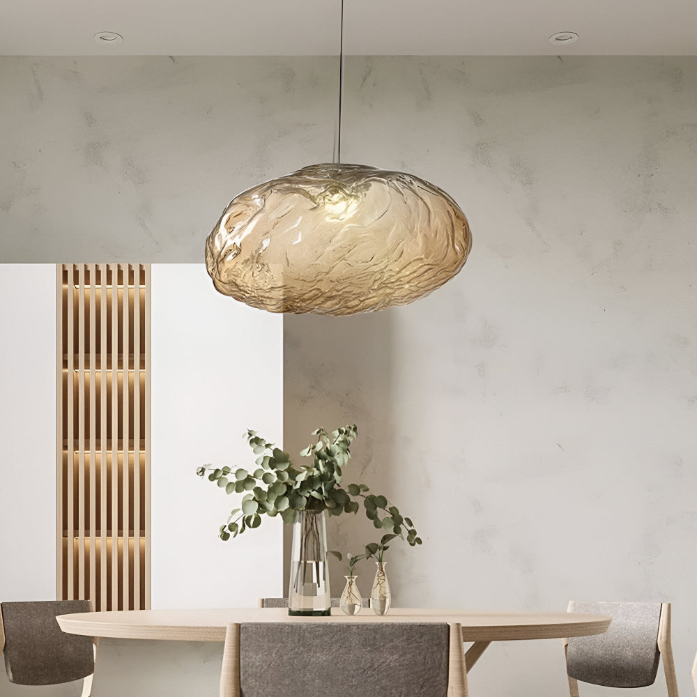 Pendant Light Fiberglass Clouds Minimalist Design | Tenira
