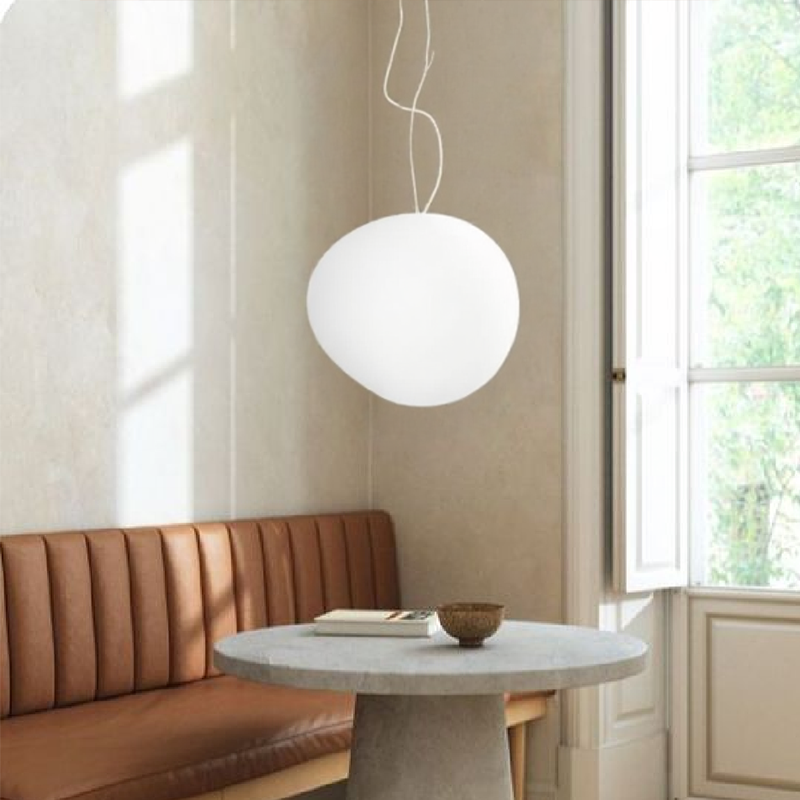 Pendant Light Frosted Glass in Nordic Style | Pebora