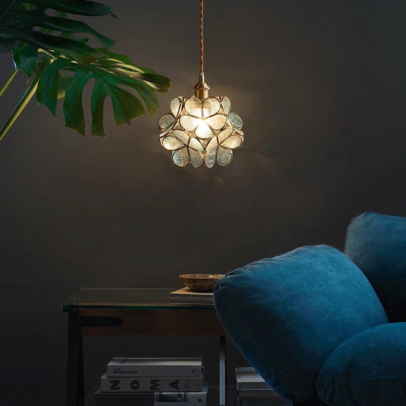 Pendant Light Glass Flower in Nordic Style | Florayn