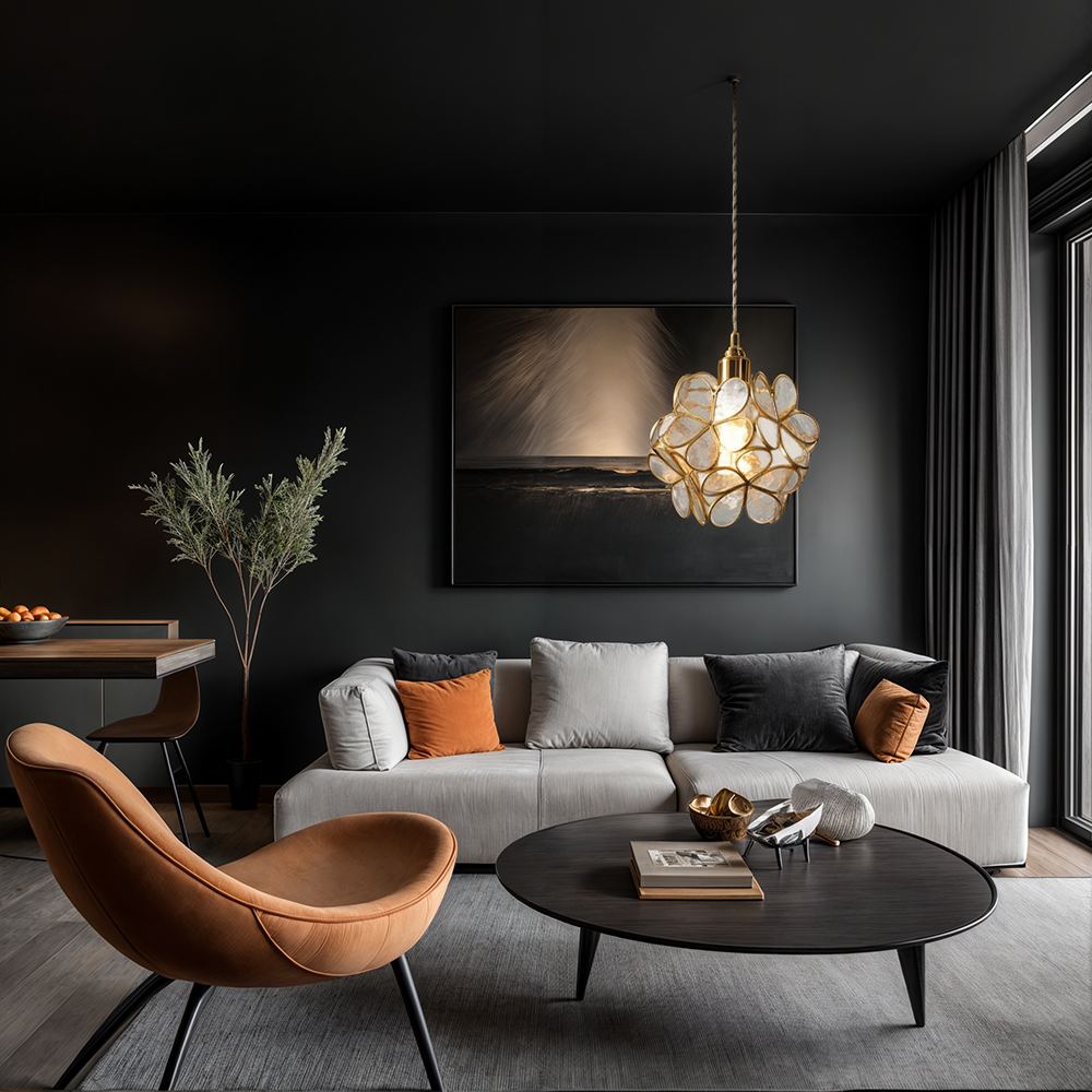 Pendant Light Glass Flower in Nordic Style | Florayn