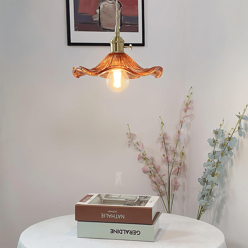 Pendant Light Glass Hibiscus in Nordic Style | Hibiora