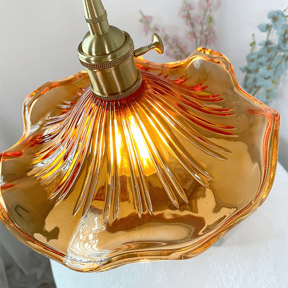 Pendant Light Glass Hibiscus in Nordic Style | Hibiora