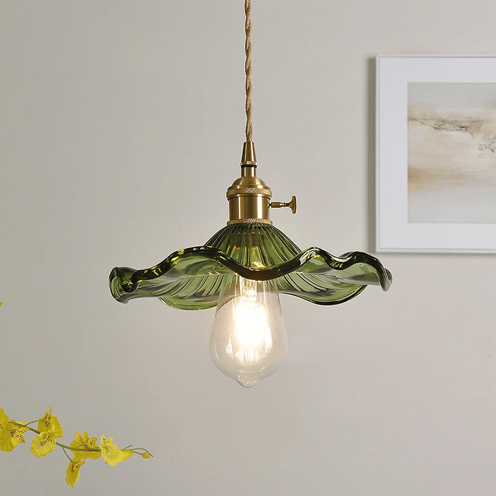Pendant Light Glass Hibiscus in Nordic Style | Hibiora