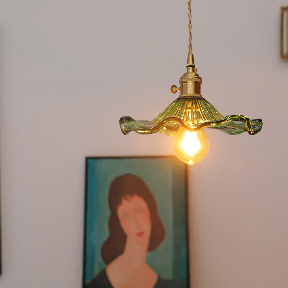 Pendant Light Glass Hibiscus in Nordic Style | Hibiora