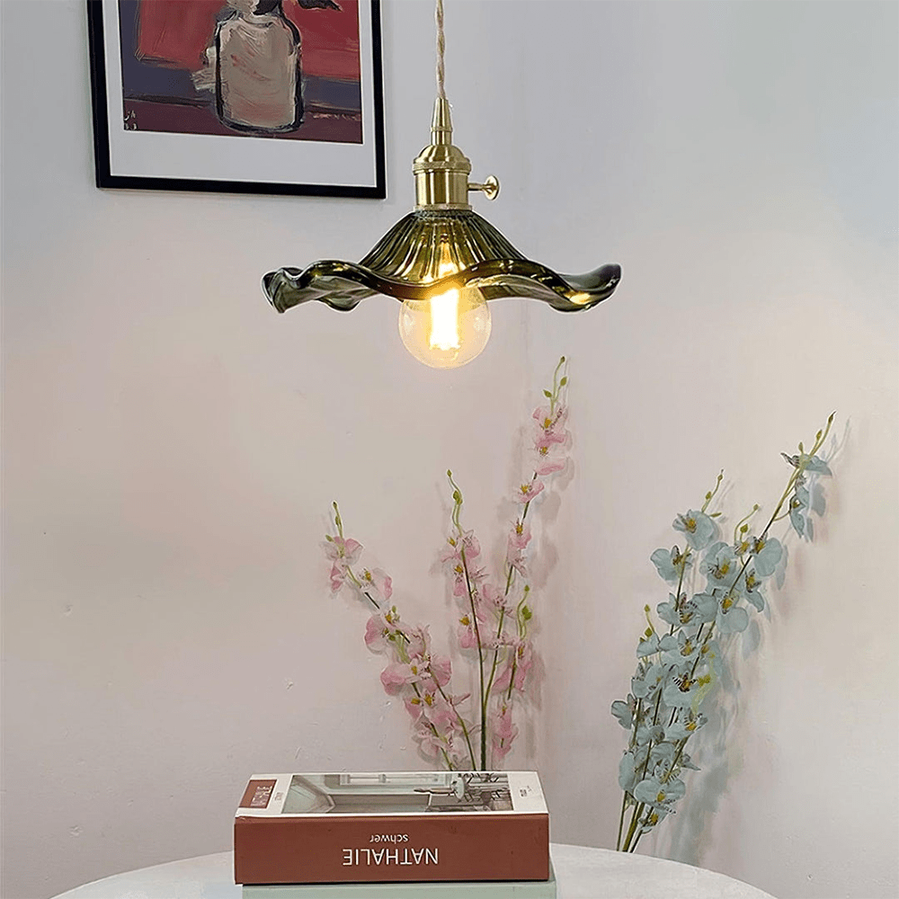 Pendant Light Glass Hibiscus in Nordic Style | Hibiora