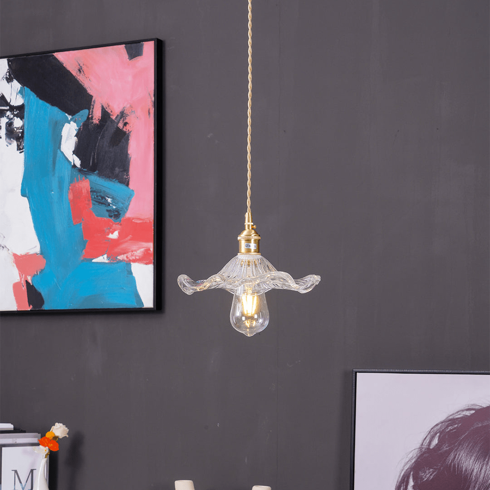 Pendant Light Glass Hibiscus in Nordic Style | Hibiora