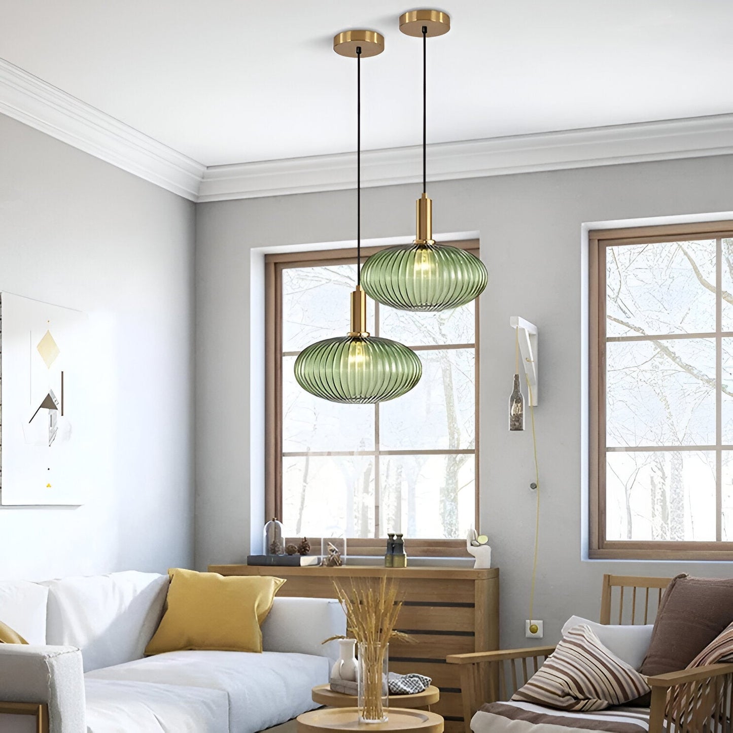 Pendant Light Glass Nordic Retro Design | Calvona