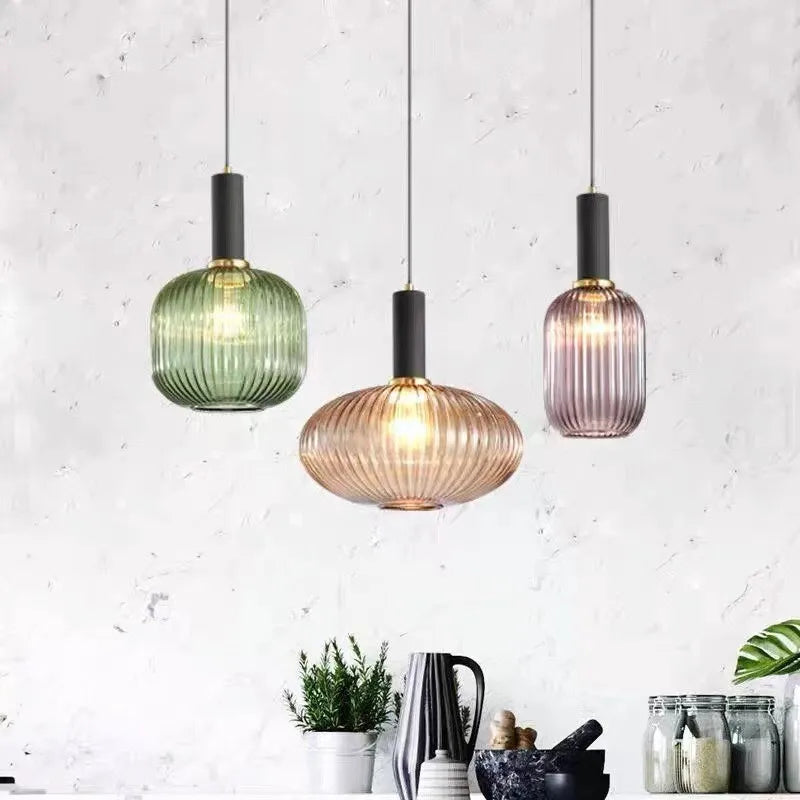 Pendant Light Glass Nordic Retro Design | Calvona