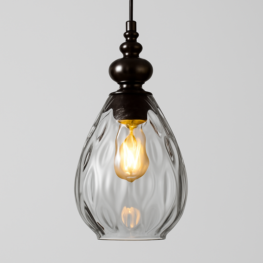 Pendant Light Glass Shade Vintage Style | Merlino