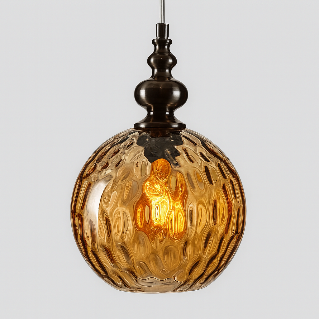 Pendant Light Glass Shade Vintage Style | Merlino