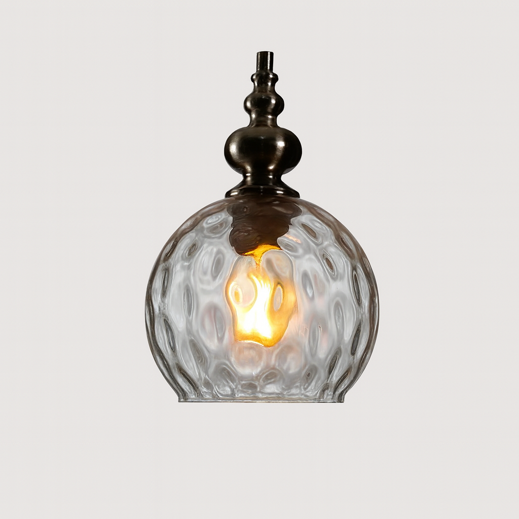 Pendant Light Glass Shade Vintage Style | Merlino