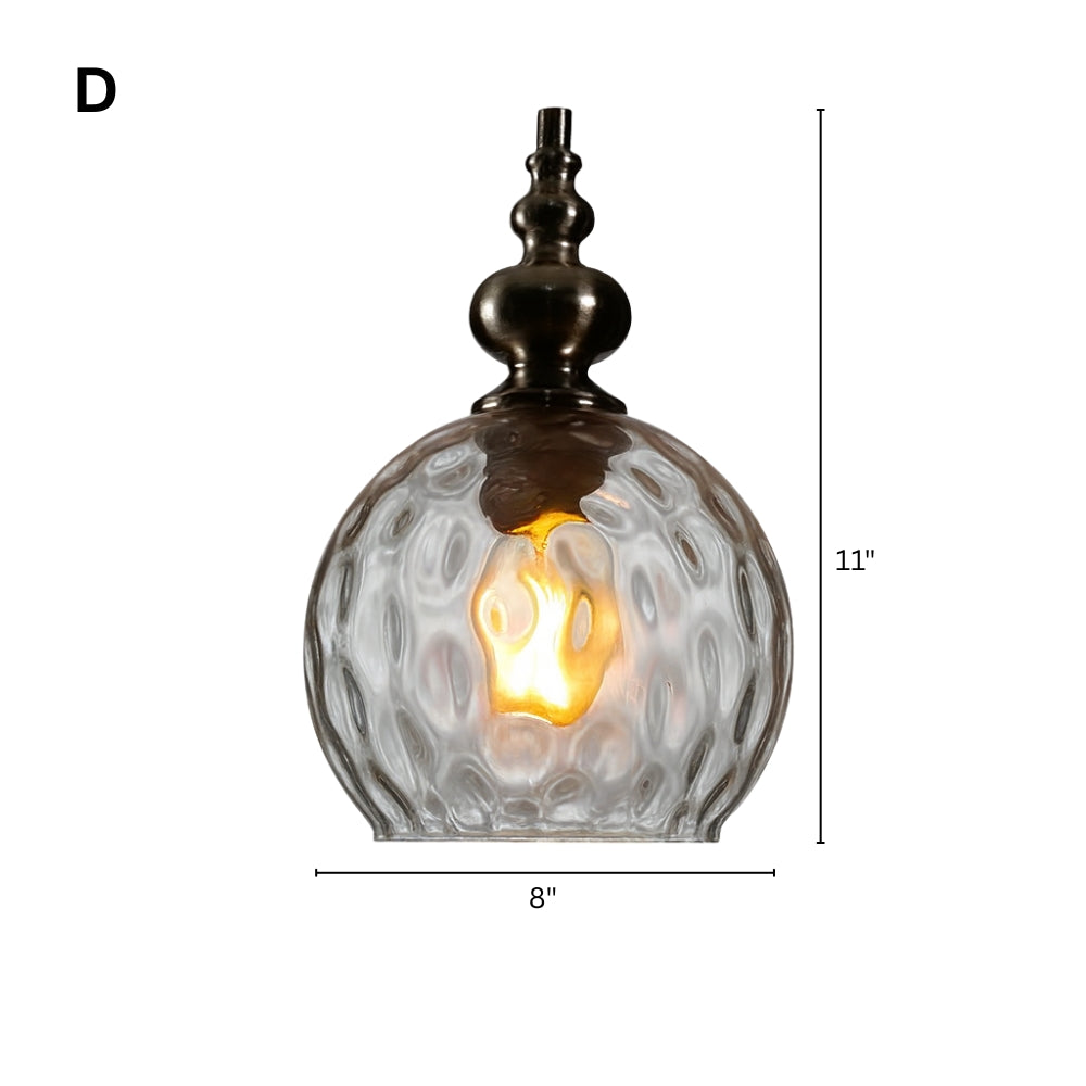 Pendant Light Glass Shade Vintage Style | Merlino