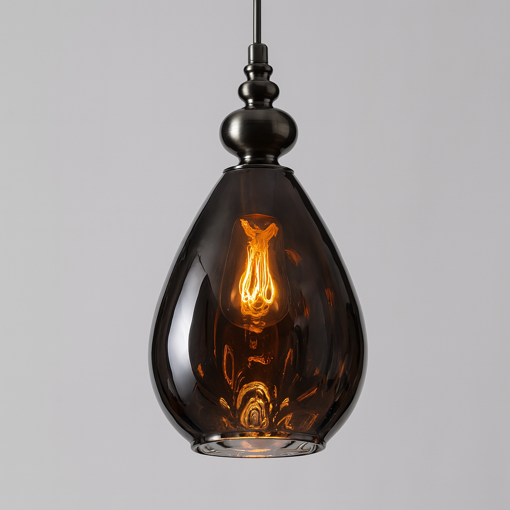 Pendant Light Glass Shade Vintage Style | Merlino