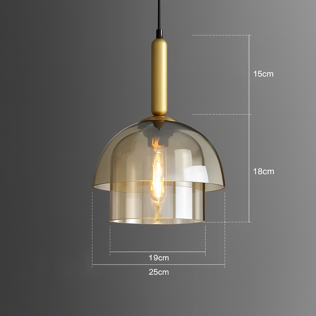 Pendant Light Glass Shade in Modern Style | Melvoro