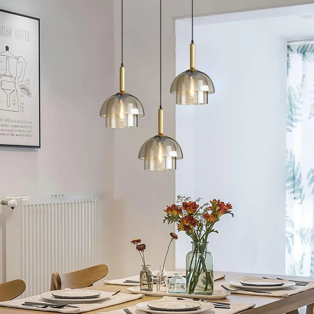 Pendant Light Glass Shade in Modern Style | Melvoro