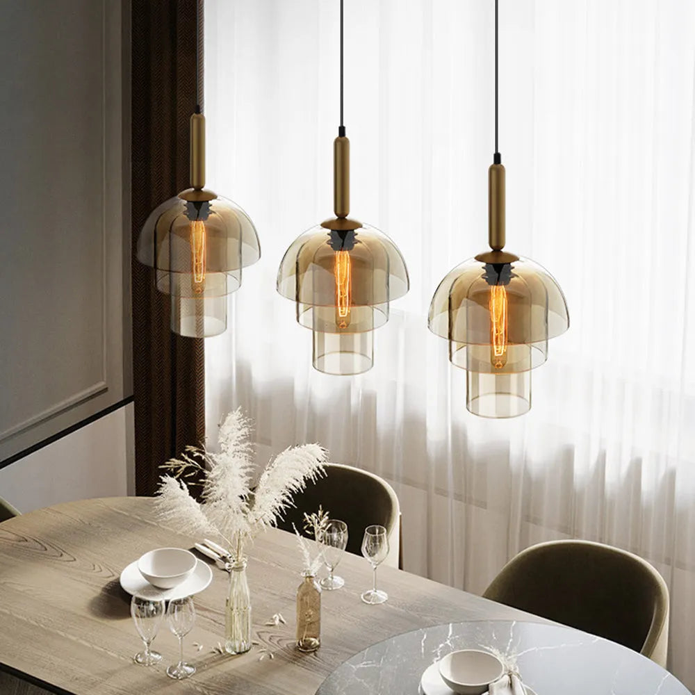 Pendant Light Glass Shade in Modern Style | Melvoro