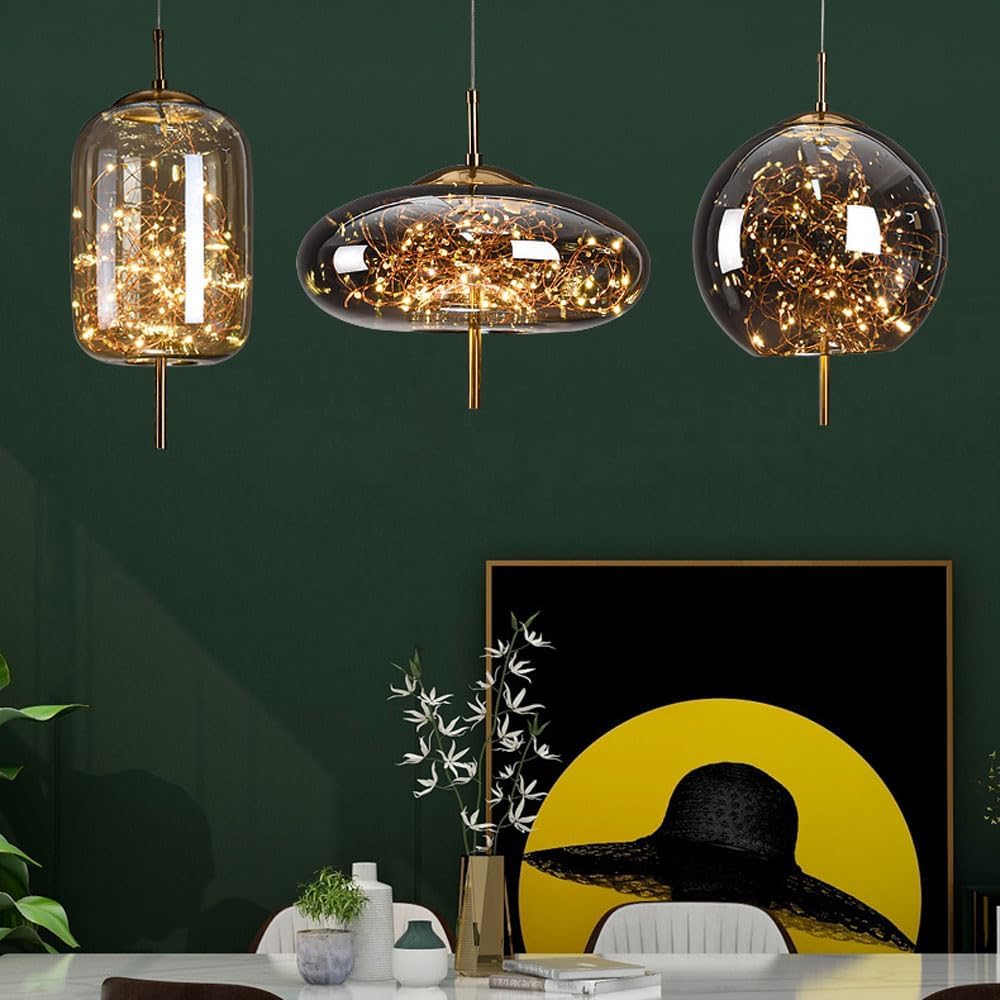 Pendant Light Glass Shade in Nordic Style | Norvalo