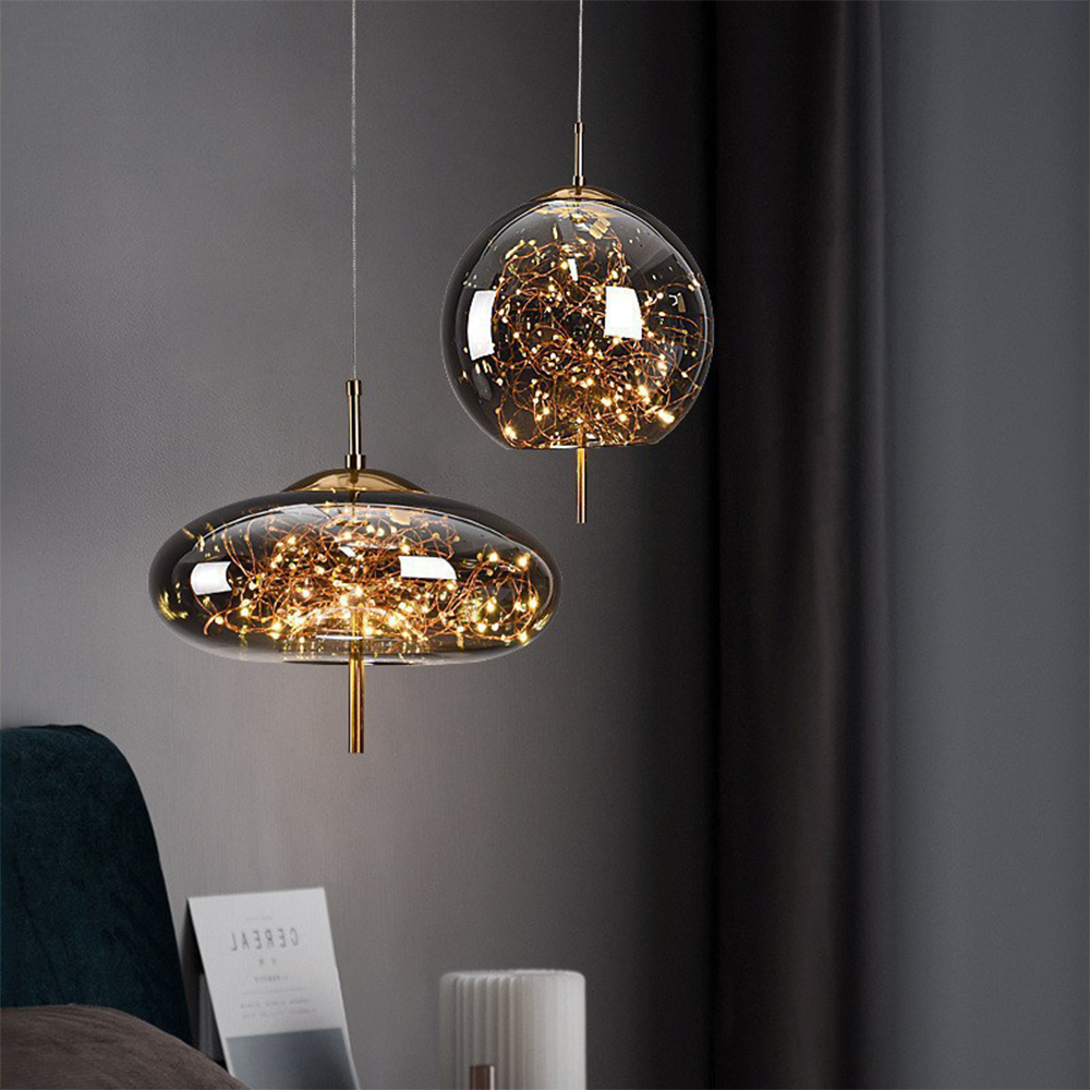 Pendant Light Glass Shade in Nordic Style | Norvalo