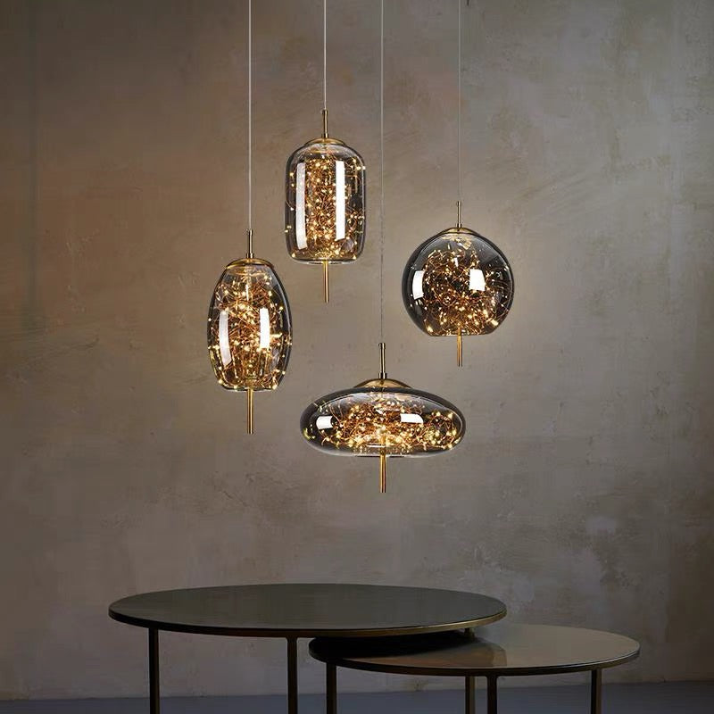 Pendant Light Glass Shade in Nordic Style | Norvalo