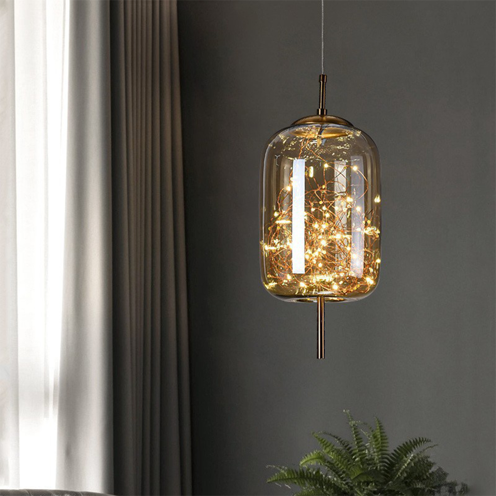 Pendant Light Glass Shade in Nordic Style | Norvalo