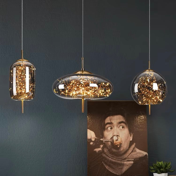 Pendant Light Glass Shade in Nordic Style | Norvalo