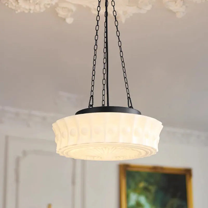 Pendant Light Glass Shade in Retro Interior Style | Ferindo