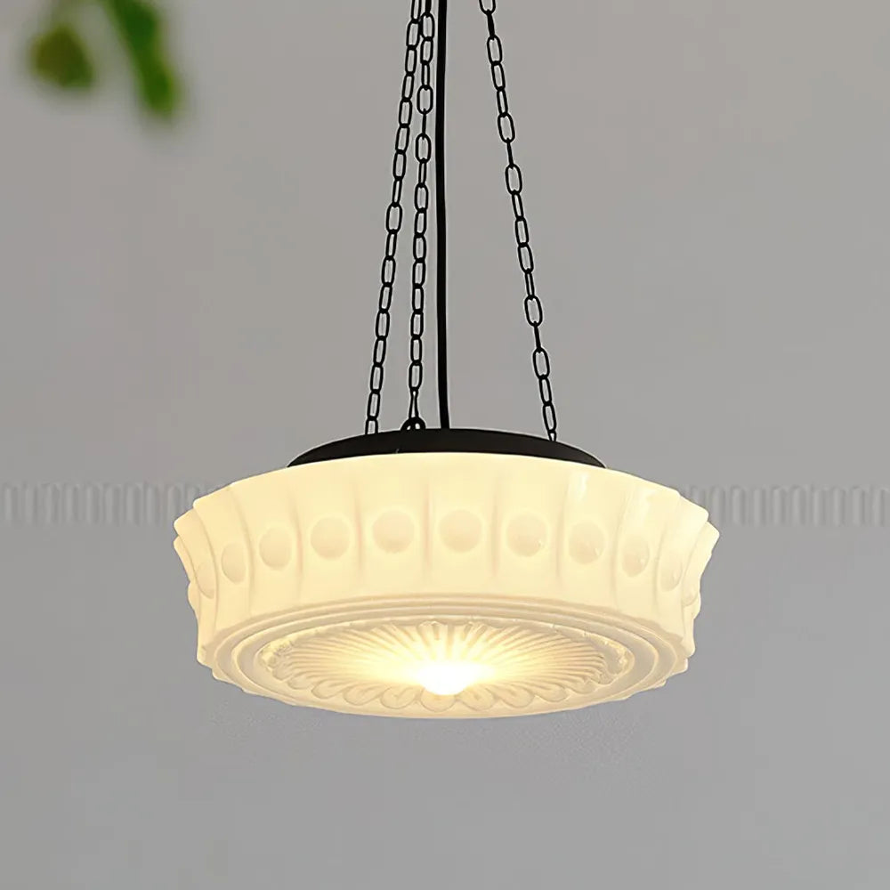 Pendant Light Glass Shade in Retro Interior Style | Ferindo