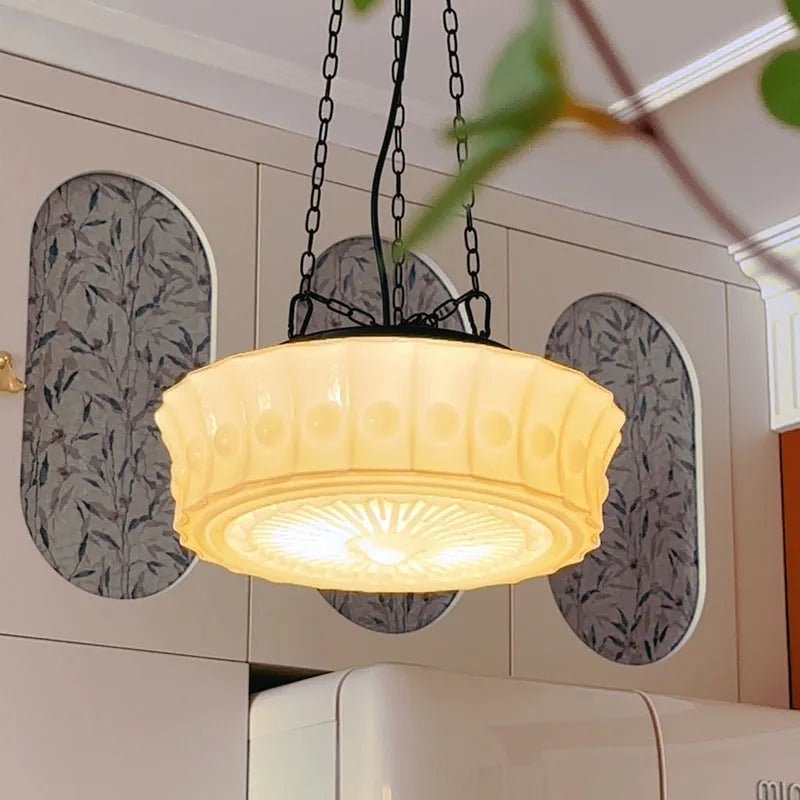 Pendant Light Glass Shade in Retro Interior Style | Ferindo