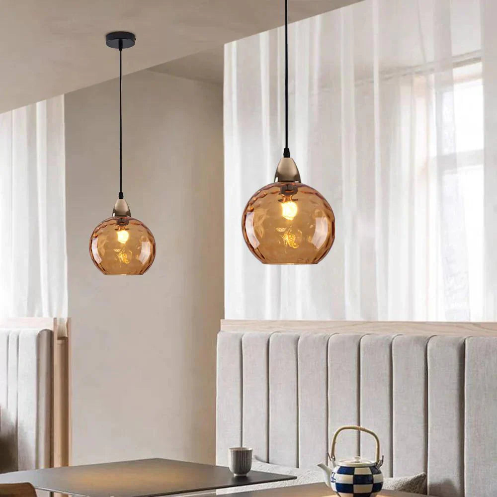 Pendant Light Glass Sphere in Nordic Style | Vilmora