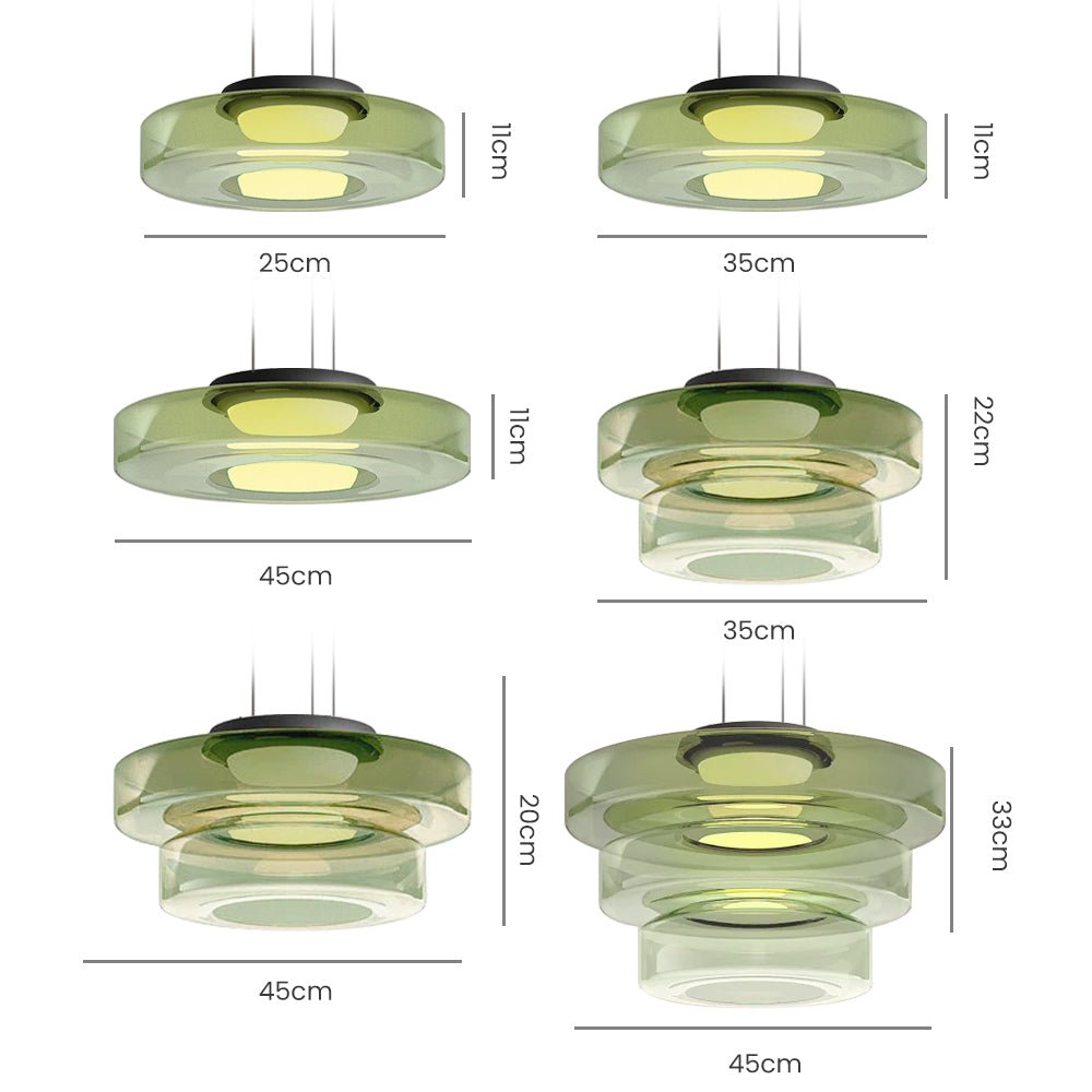 Pendant Light Glass in Bauhaus Style | Monura