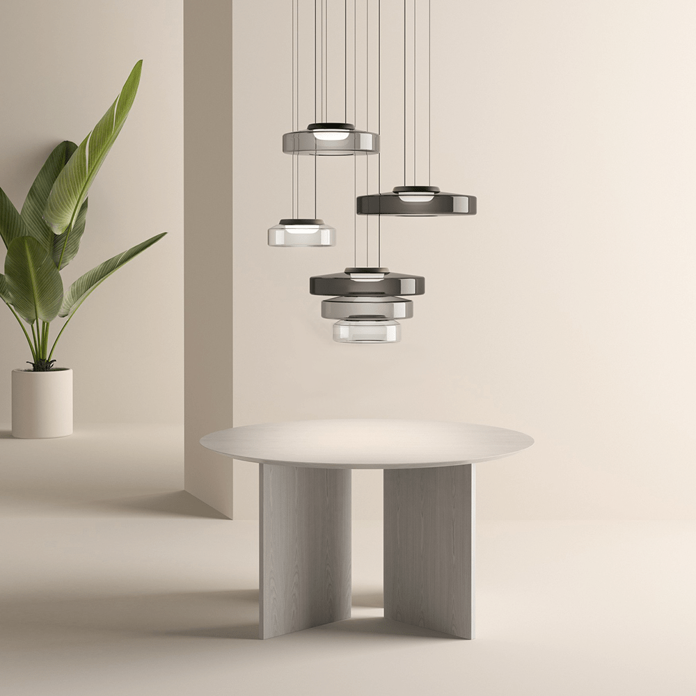 Pendant Light Glass in Bauhaus Style | Monura