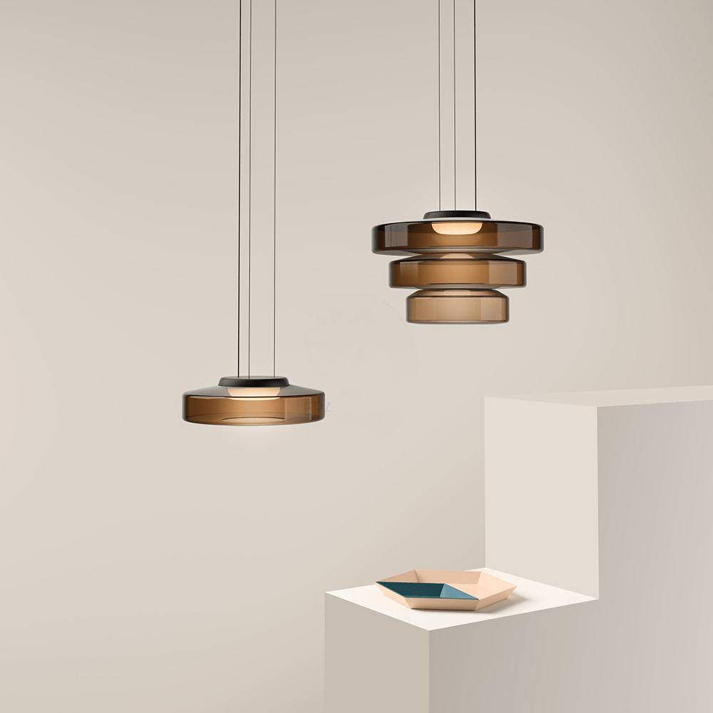 Pendant Light Glass in Bauhaus Style | Monura