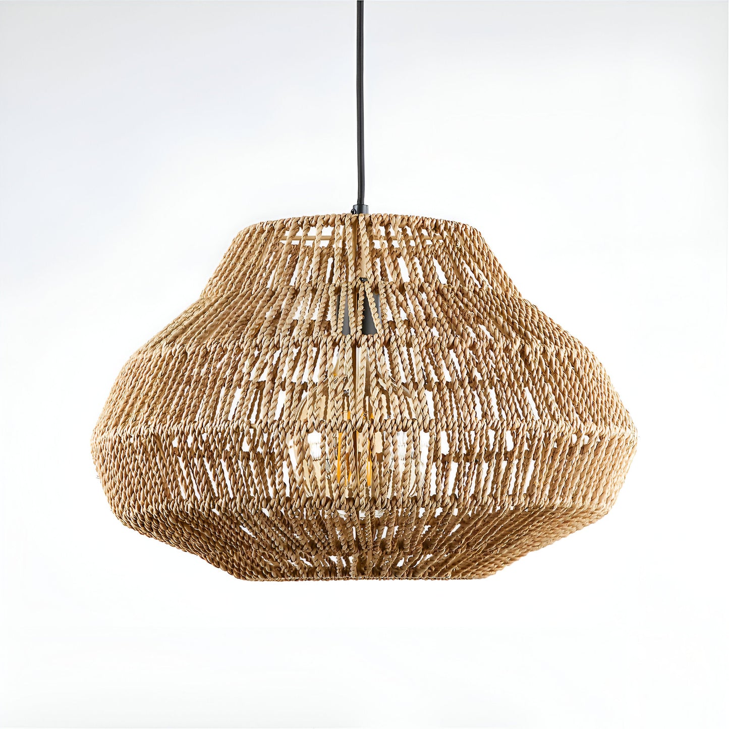 Pendant Light Handwoven Rattan Boho Style | Modaro