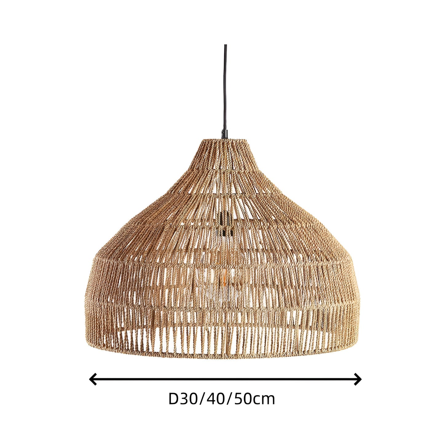 Pendant Light Handwoven Rattan Boho Style | Modaro