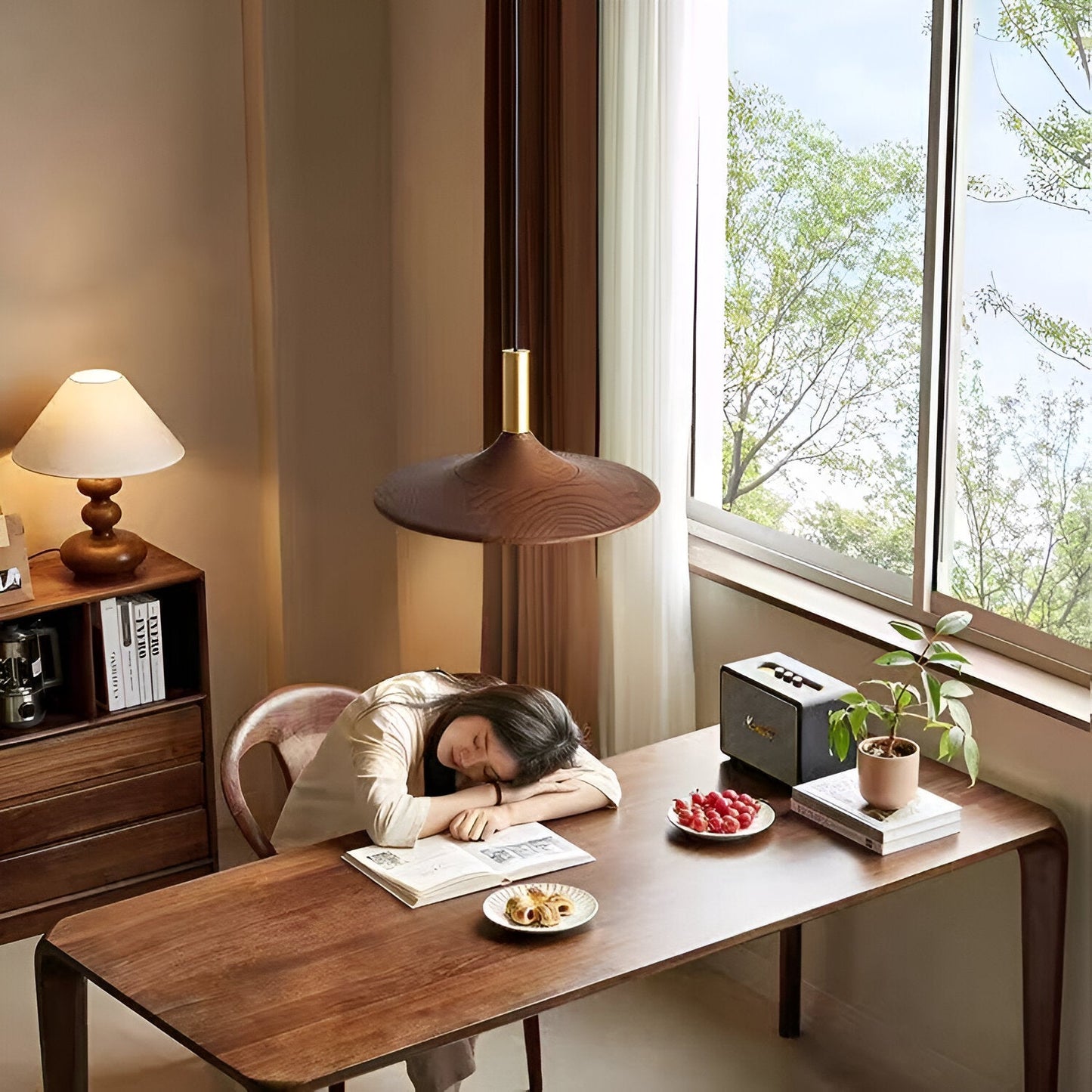 Pendant Light Iron Shade in Nordic Minimalist Style | Tavrin