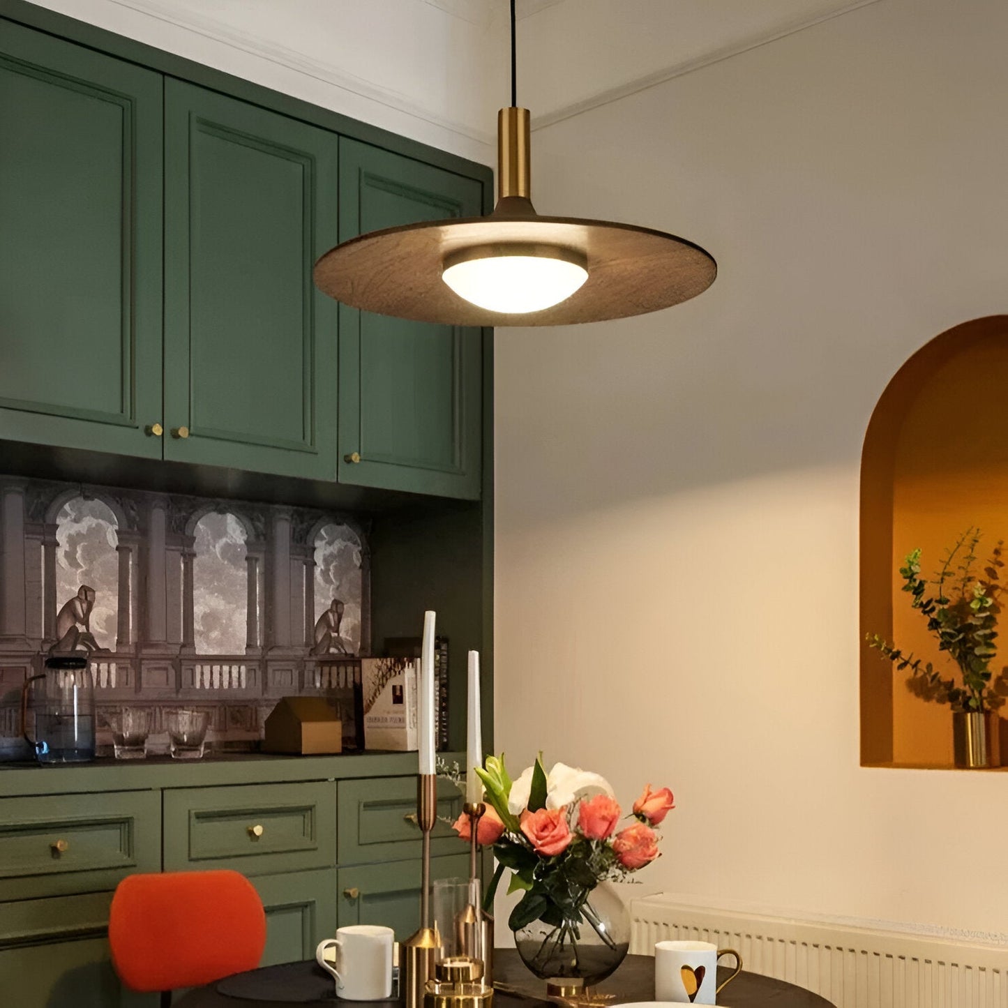 Pendant Light Iron Shade in Nordic Minimalist Style | Tavrin