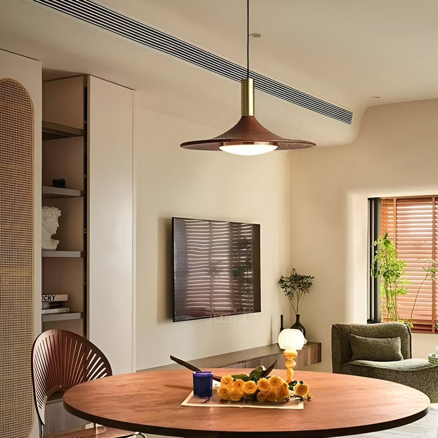 Pendant Light Iron Shade in Nordic Minimalist Style | Tavrin