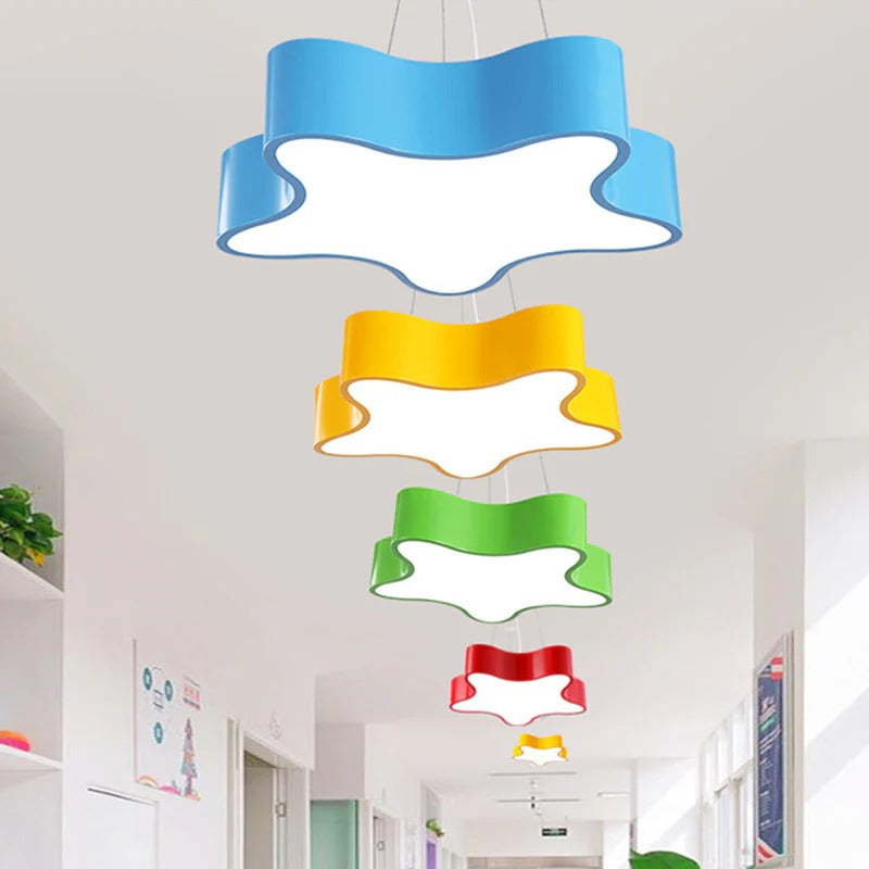 Pendant Light LED Star Shape Kids Room | Lumirox