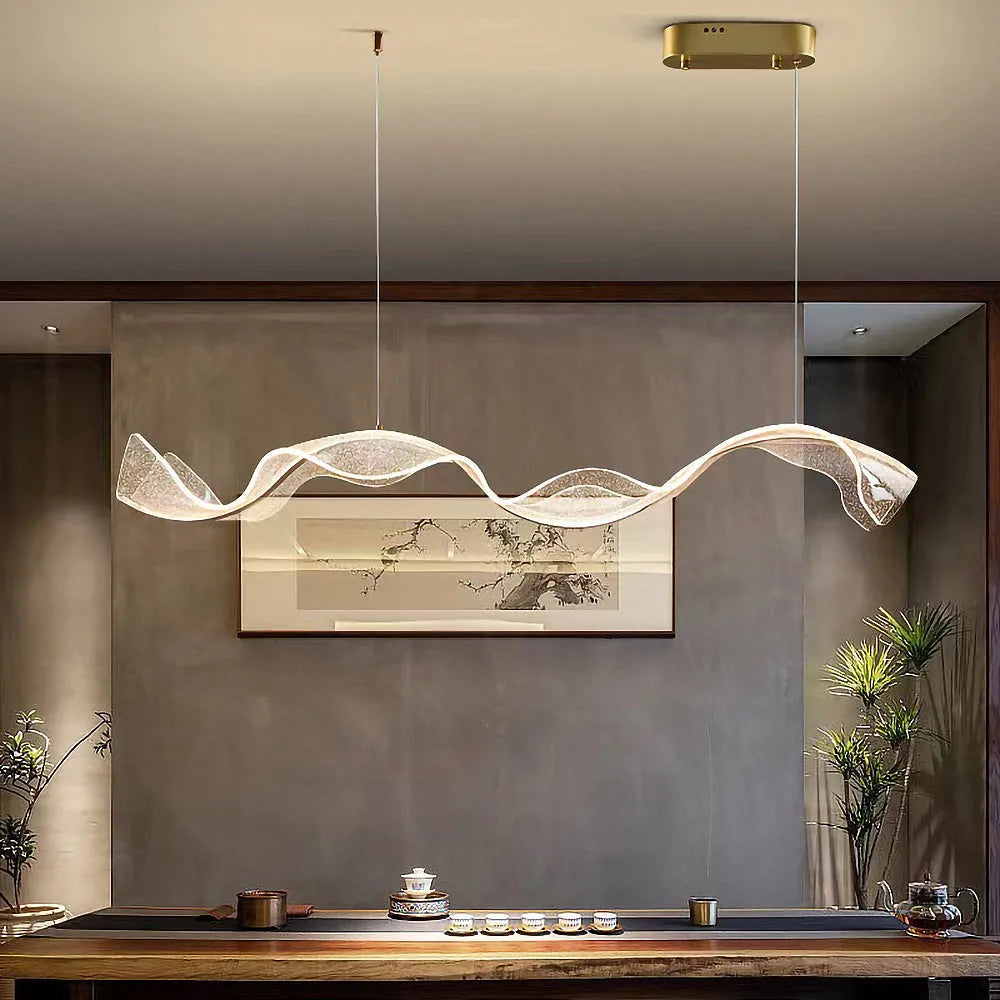 Pendant Light LED Wavy Form in Nordic Style | Sorelli