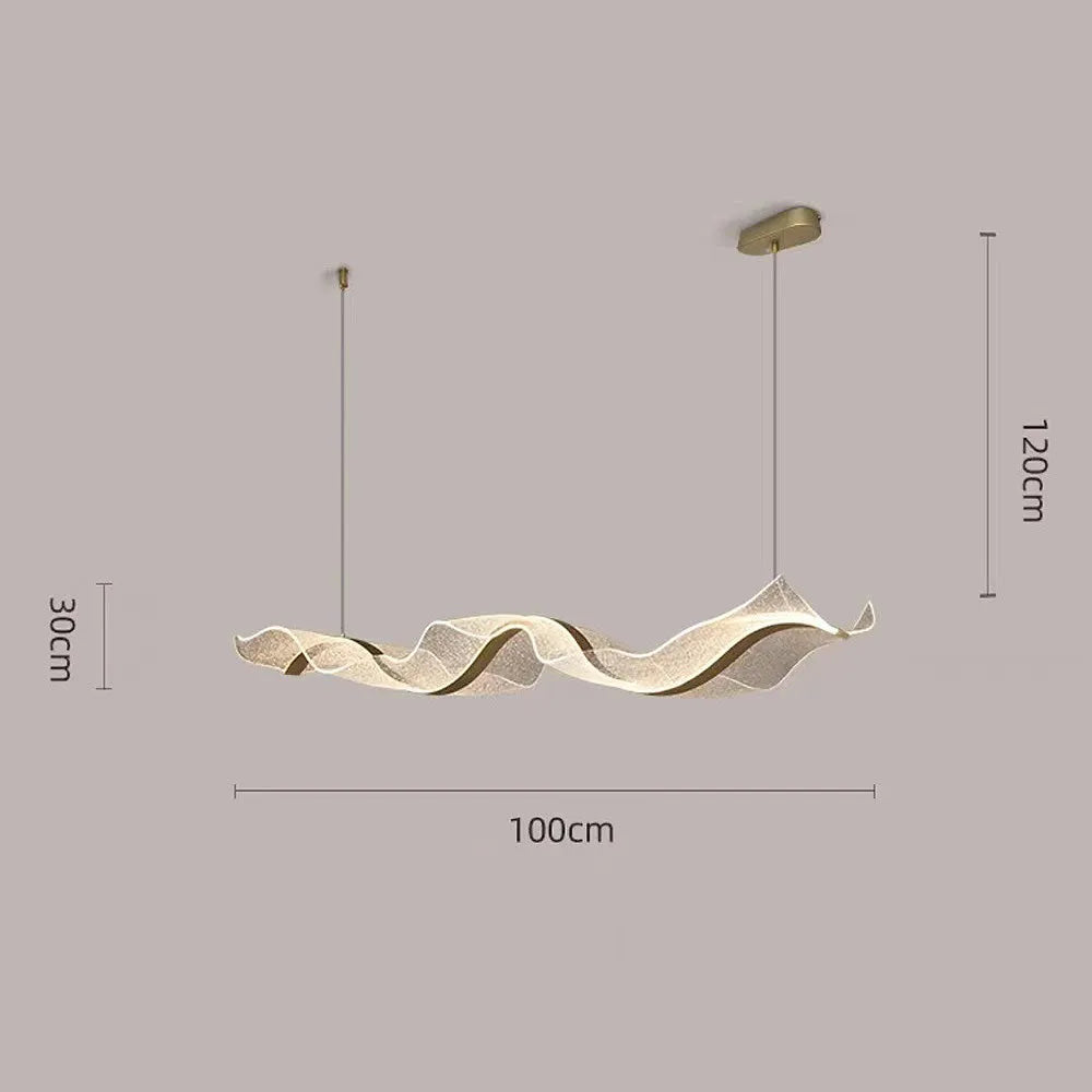 Pendant Light LED Wavy Form in Nordic Style | Sorelli