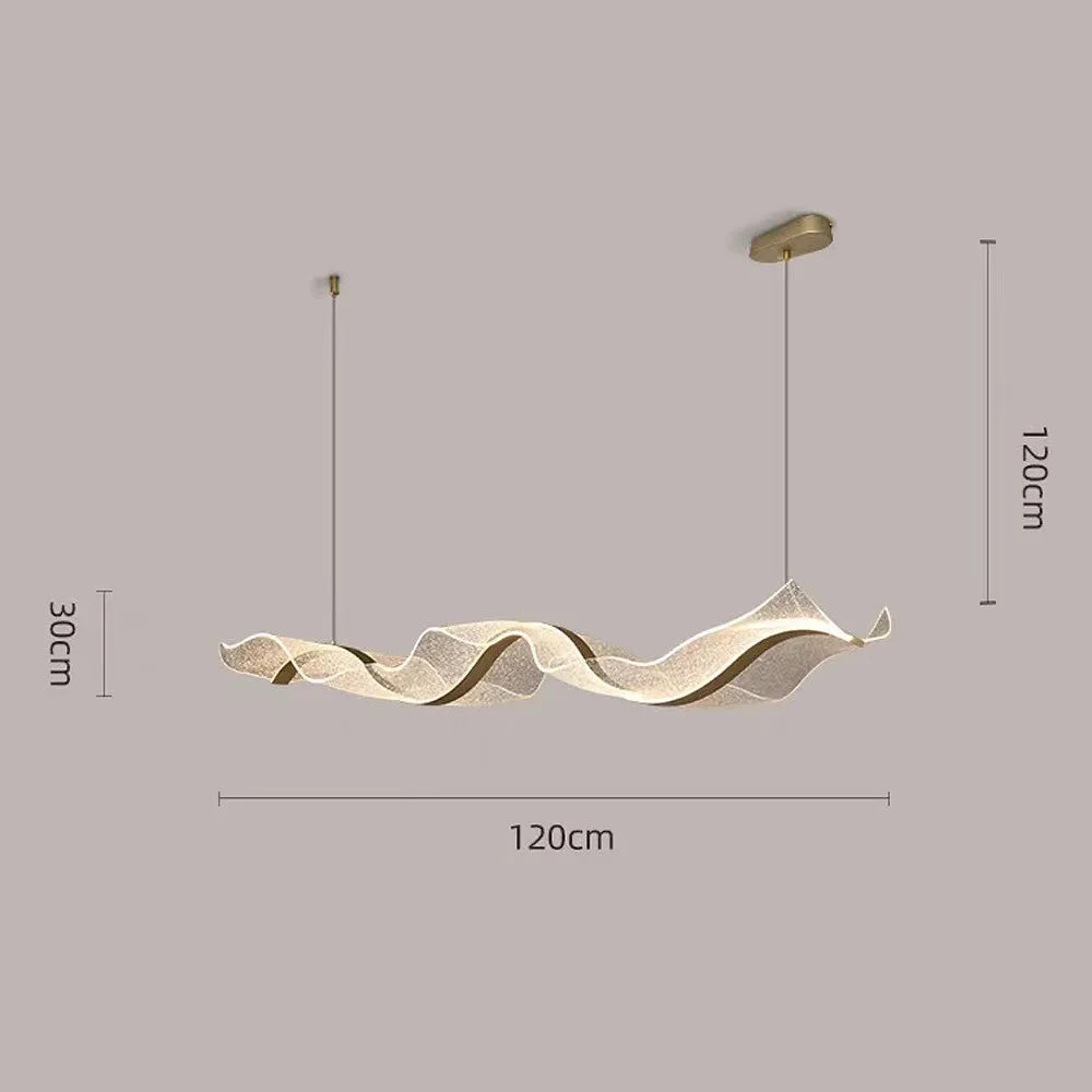 Pendant Light LED Wavy Form in Nordic Style | Sorelli