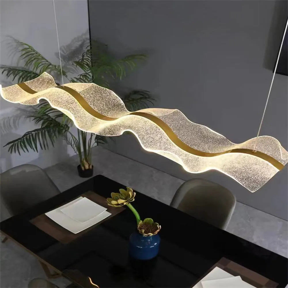 Pendant Light LED Wavy Form in Nordic Style | Sorelli