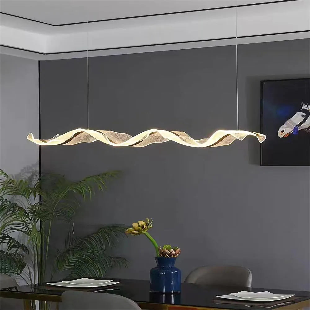 Pendant Light LED Wavy Form in Nordic Style | Sorelli