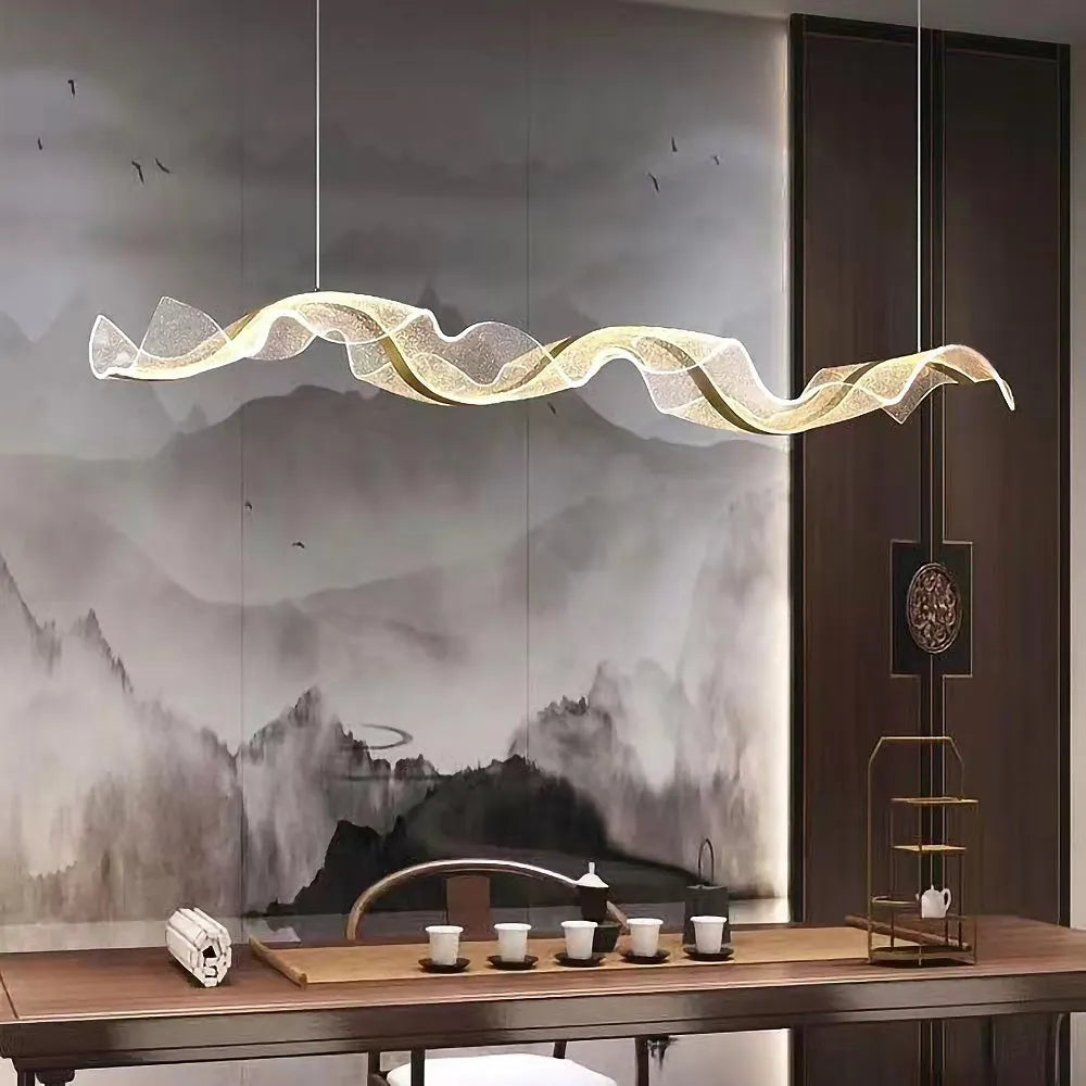 Pendant Light LED Wavy Form in Nordic Style | Sorelli