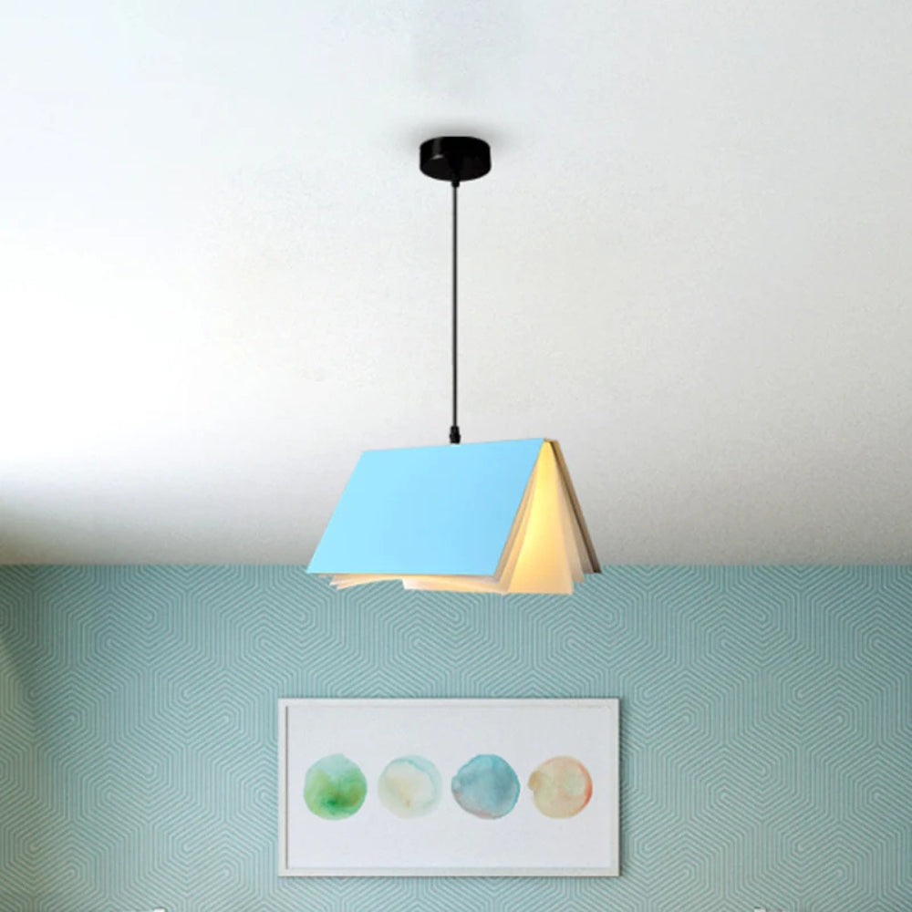 Pendant Light Metal Book Shade for Kids Interior | Libravo
