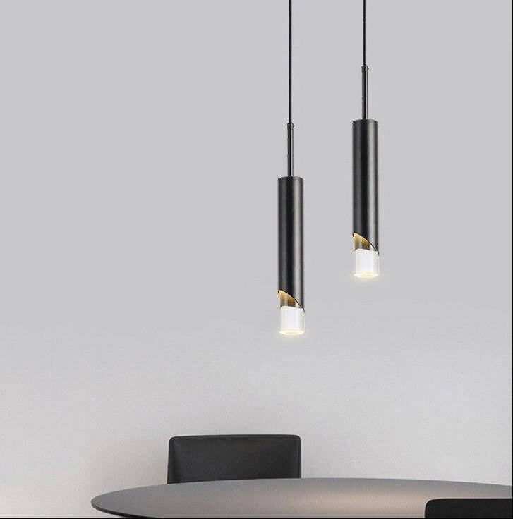 Pendant Light Metal Cylinder LED Compatible Modern | Zelvari