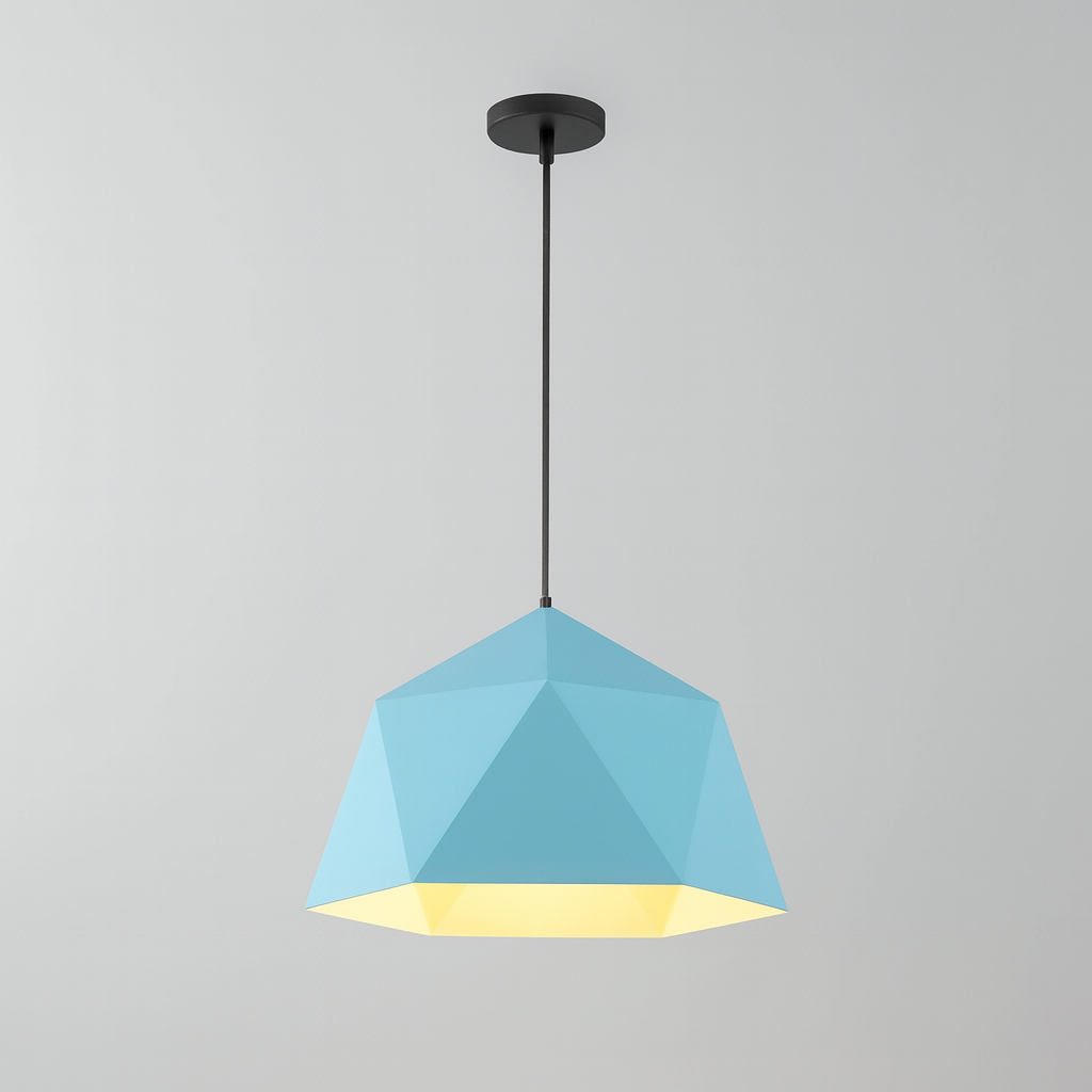 Pendant Light Metal Diamond Shape Modern Interior | Polydra
