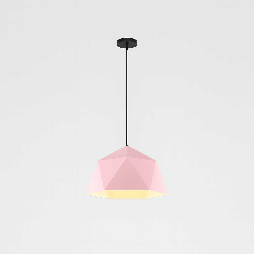 Pendant Light Metal Diamond Shape Modern Interior | Polydra