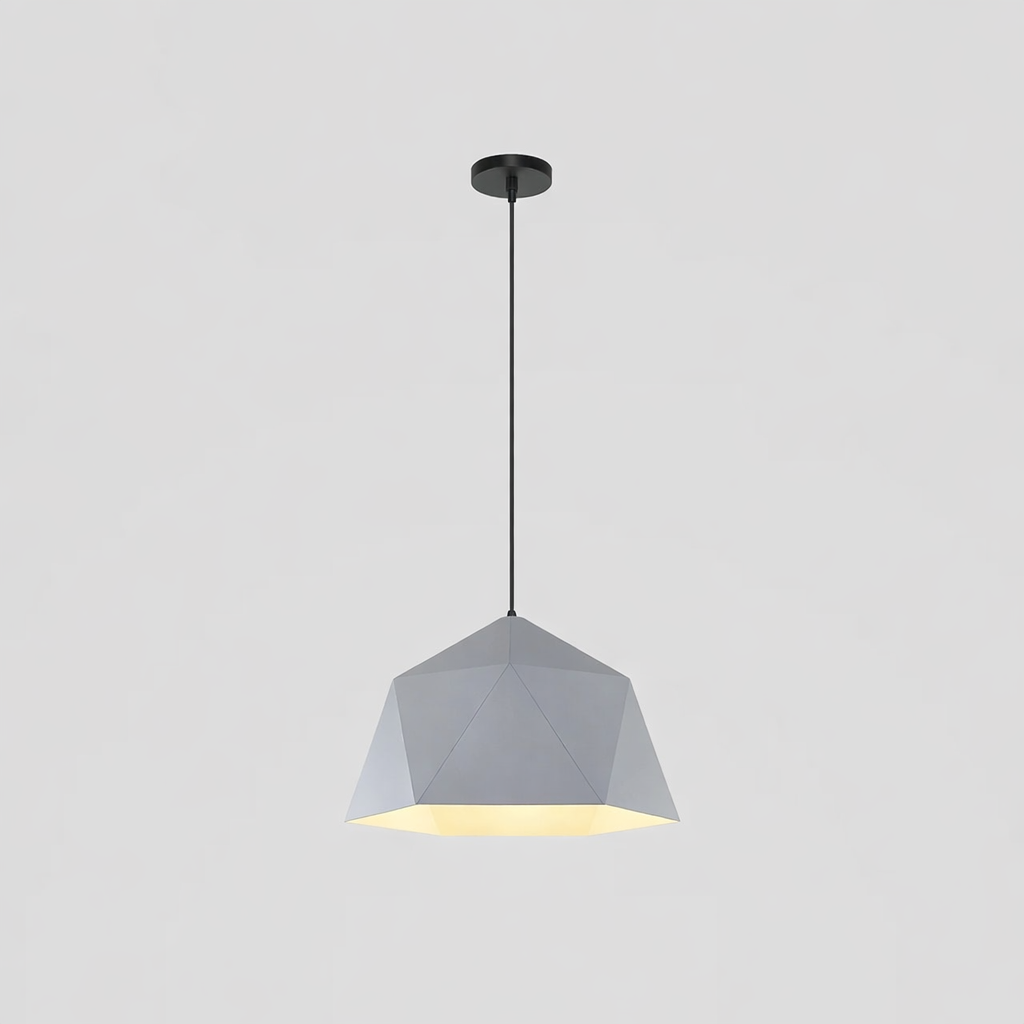 Pendant Light Metal Diamond Shape Modern Interior | Polydra